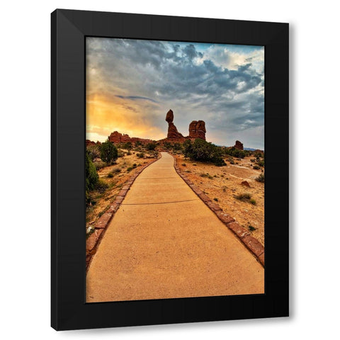 Arches National Park evening light-USA-Utah Black Modern Wood Framed Art Print with Double Matting by Eggers, Terry