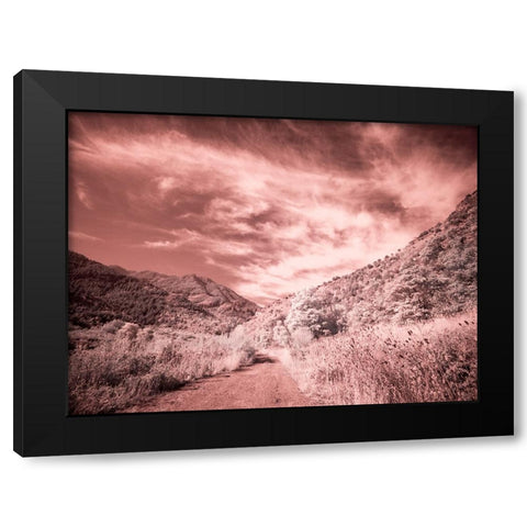 USA-Utah-Infrared of backroad in the Logan Pass area Black Modern Wood Framed Art Print by Eggers, Terry