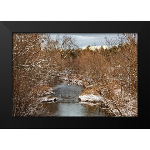 USA-Vermont-Morrisville Black Modern Wood Framed Art Print by Jones, Allison