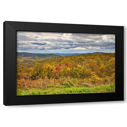 USA-Virginia-Shenandoah National Park-fall color Black Modern Wood Framed Art Print with Double Matting by Looney, Hollice