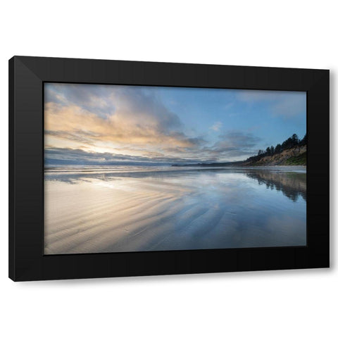 Ruby Beach afterglow Olympic National Park-Washington State Black Modern Wood Framed Art Print with Double Matting by Majchrowicz, Alan