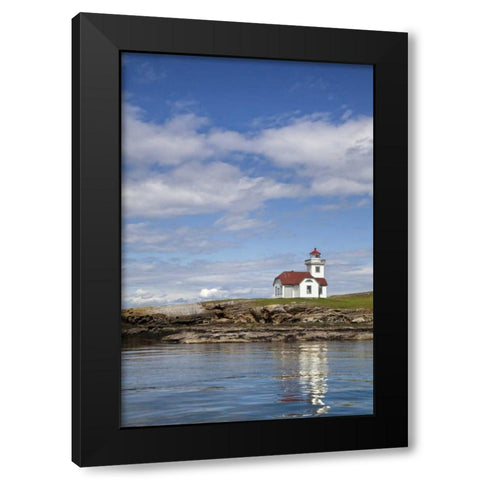 Washington, San Juan Ils Patos Island Lighthouse Black Modern Wood Framed Art Print by Paulson, Don