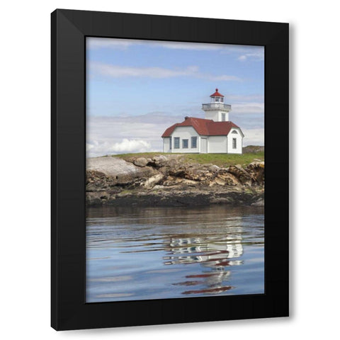 Washington, San Juan Ils Patos Island Lighthouse Black Modern Wood Framed Art Print with Double Matting by Paulson, Don