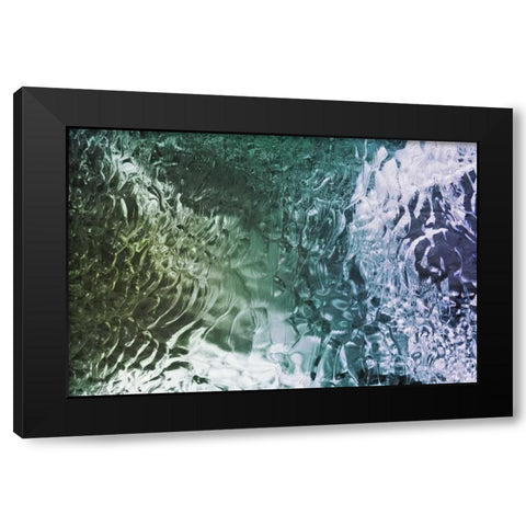 South Georgia Island Ice patterns Black Modern Wood Framed Art Print with Double Matting by Paulson, Don