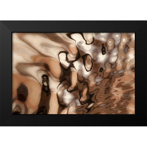 Utah, Glen Canyon NRA Boat wake patterns Black Modern Wood Framed Art Print by Paulson, Don