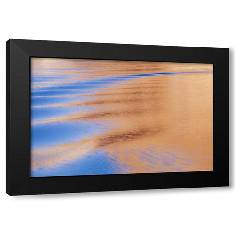 Utah, Glen Canyon NRA Boat wake patterns Black Modern Wood Framed Art Print with Double Matting by Paulson, Don
