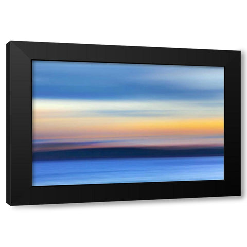 Washington, Hood Canal Abstract of ocean and sky Black Modern Wood Framed Art Print with Double Matting by Paulson, Don
