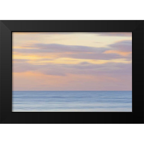 Washington, San Juans Abstract sunset scenic Black Modern Wood Framed Art Print by Paulson, Don