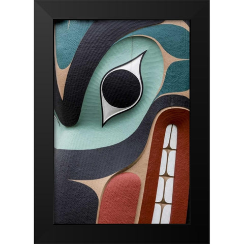 USA, Washington State, Jamestown Totem art PR Black Modern Wood Framed Art Print by Paulson, Don