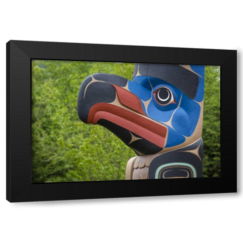 USA, Washington State, Jamestown Totem art PR Black Modern Wood Framed Art Print with Double Matting by Paulson, Don