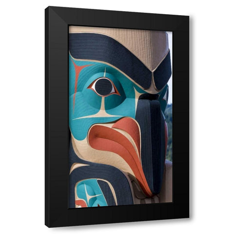 USA, Washington State, Jamestown Totem art PR Black Modern Wood Framed Art Print with Double Matting by Paulson, Don