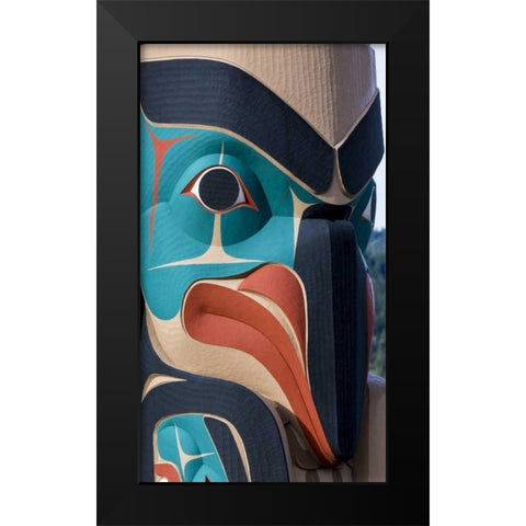 USA, Washington State, Jamestown Totem art PR Black Modern Wood Framed Art Print by Paulson, Don