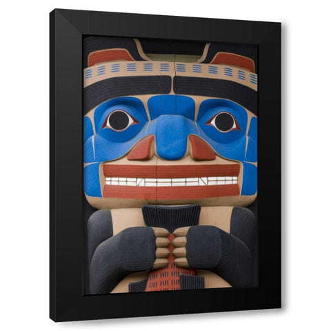 USA, Washington State, Jamestown Totem art PR Black Modern Wood Framed Art Print with Double Matting by Paulson, Don