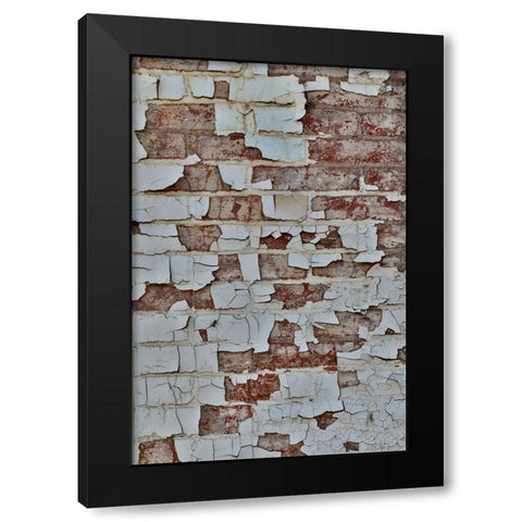 USA- Washington State- Oaksdale. Eastern Washington old painted brick wall Black Modern Wood Framed Art Print with Double Matting by Gulin, Darrell