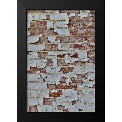 USA- Washington State- Oaksdale. Eastern Washington old painted brick wall Black Modern Wood Framed Art Print by Gulin, Darrell