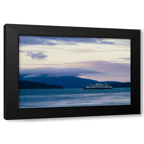 Anacortes-Washington State-USA-Washington State Ferry Black Modern Wood Framed Art Print with Double Matting by Sienda, Jolly