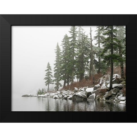 Washington State-Central Cascades Mason Lake Black Modern Wood Framed Art Print by Wild, Jamie and Judy