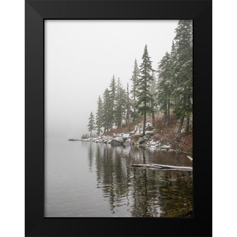 Washington State-Central Cascades Mason Lake Black Modern Wood Framed Art Print by Wild, Jamie and Judy