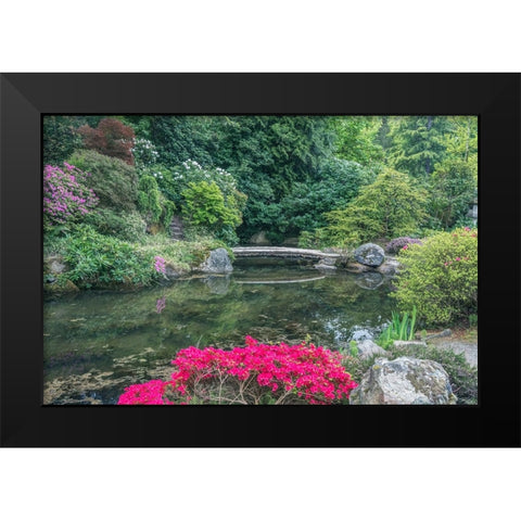 Washington State-Seattle Kubota Garden Black Modern Wood Framed Art Print by Tilley, Rob