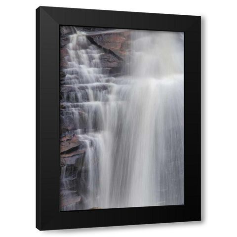 West Virginia, Davis, Blackwater Falls The falls Black Modern Wood Framed Art Print with Double Matting by OBrien, Jay
