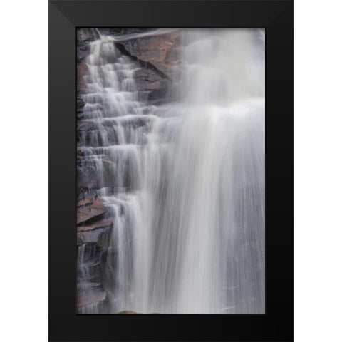 West Virginia, Davis, Blackwater Falls The falls Black Modern Wood Framed Art Print by OBrien, Jay