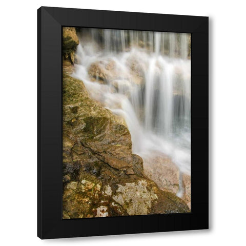 West Virginia, Thomas Close-up of Douglas Falls Black Modern Wood Framed Art Print by OBrien, Jay