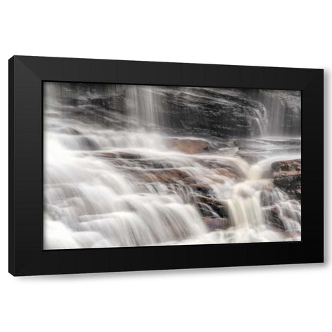 West Virginia, Davis, Blackwater Falls The falls Black Modern Wood Framed Art Print with Double Matting by OBrien, Jay