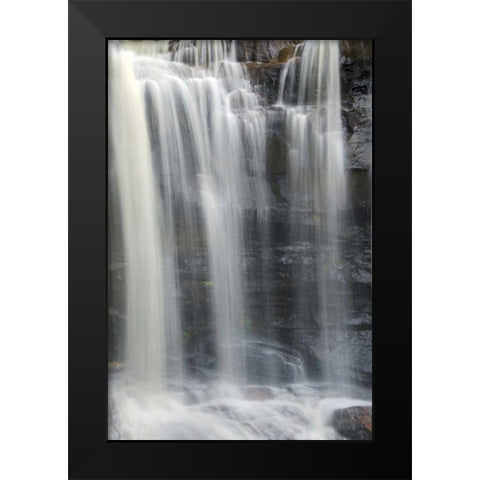 West Virginia, Davis, Blackwater Falls The falls Black Modern Wood Framed Art Print by OBrien, Jay