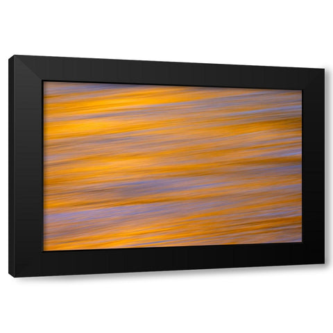 Sunset colors and trees reflecting on Snake River-Grand Teton National Park-Wyoming Black Modern Wood Framed Art Print with Double Matting by Jones, Adam