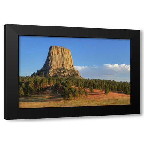 Devils Tower National Monument-Wyoming Black Modern Wood Framed Art Print with Double Matting by Majchrowicz, Alan