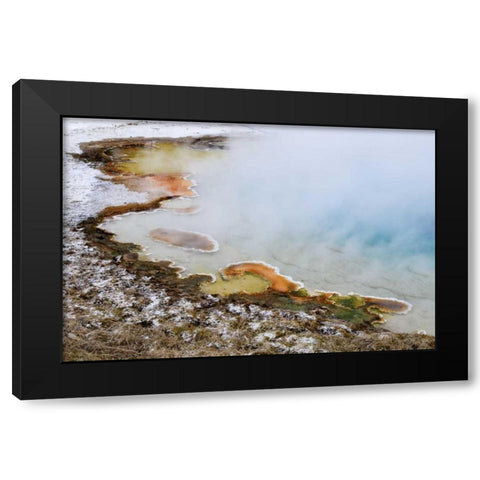 USA, Wyoming, Yellowstone NP Silex Spring pool Black Modern Wood Framed Art Print with Double Matting by Bush, Marie