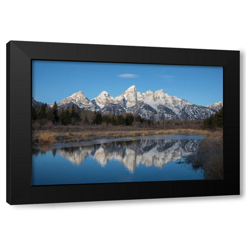 Grand Tetons-late autumn Black Modern Wood Framed Art Print by Archer, Ken