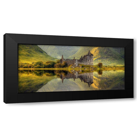 Kilchurn Black Modern Wood Framed Art Print by Kruczynski, Wojciech