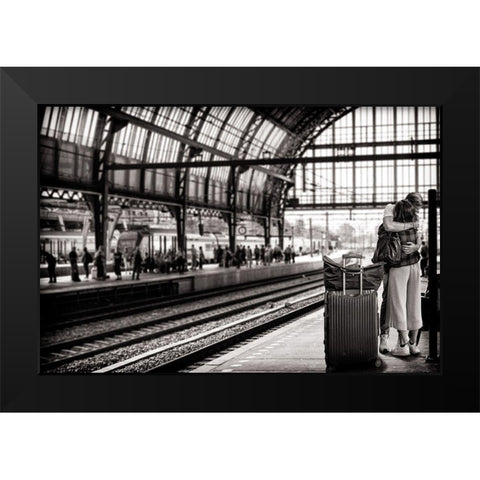 Goodbye My Love Black Modern Wood Framed Art Print by Baetsen, Tom