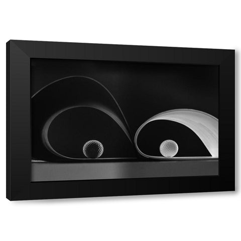 Same-But Diferents Black Modern Wood Framed Art Print with Double Matting by Azevedo, Olavo