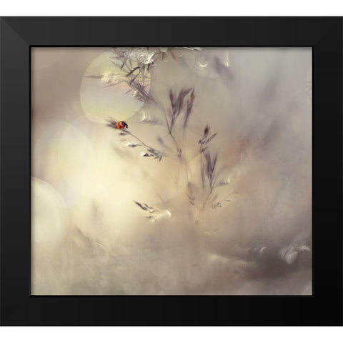 Little Lady Black Modern Wood Framed Art Print by Westum, Heidi