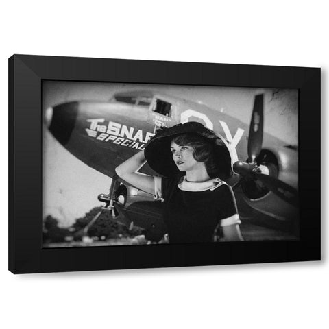 Spirit Of Adventure Black Modern Wood Framed Art Print with Double Matting by Allicot, Manu