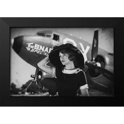 Spirit Of Adventure Black Modern Wood Framed Art Print by Allicot, Manu