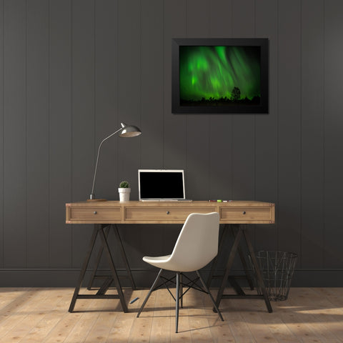 My Perfect Night Black Modern Wood Framed Art Print by Caroline Stroksnes, Mette