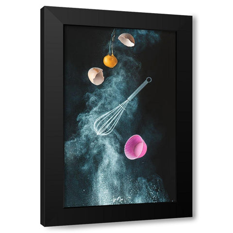 Kitchen Mess Black Modern Wood Framed Art Print with Double Matting by Belenko, Dina