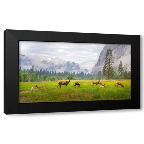 A Feeling Of Ancient Time Black Modern Wood Framed Art Print by Mao, Dianne