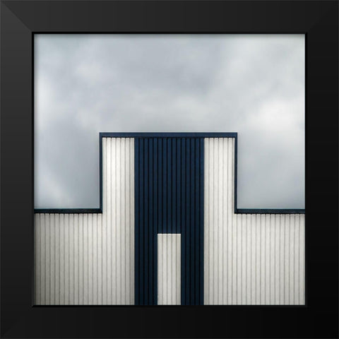 The Tetris Factory Black Modern Wood Framed Art Print by Claes, Gilbert