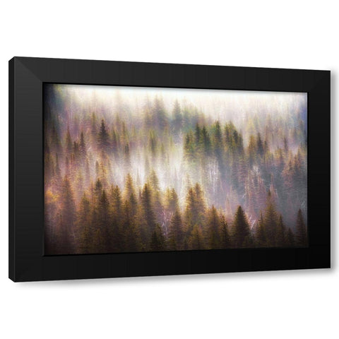 Untitled Black Modern Wood Framed Art Print by Chopra, Atul