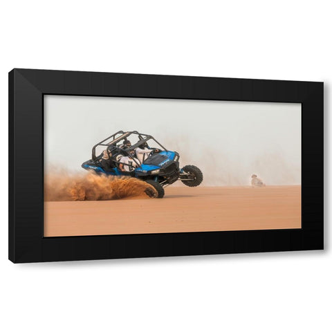 Drifting Black Modern Wood Framed Art Print by Al Adwan, Rami