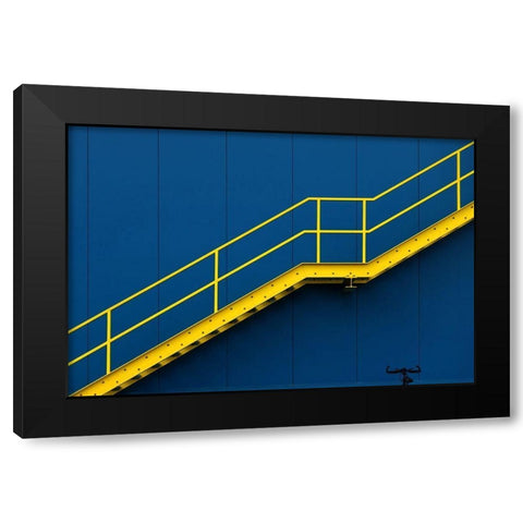 Bycicle Black Modern Wood Framed Art Print with Double Matting by Hawerkamp, Hans-Wolfgang