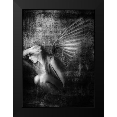Exile Black Modern Wood Framed Art Print by Hummel, Jeffrey