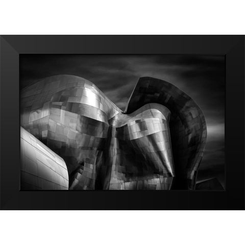 Museum Of Pop Culture-Seattle Black Modern Wood Framed Art Print by E. Karcz, Gary