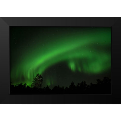 The Light Shower Black Modern Wood Framed Art Print by Caroline Stroksnes, Mette