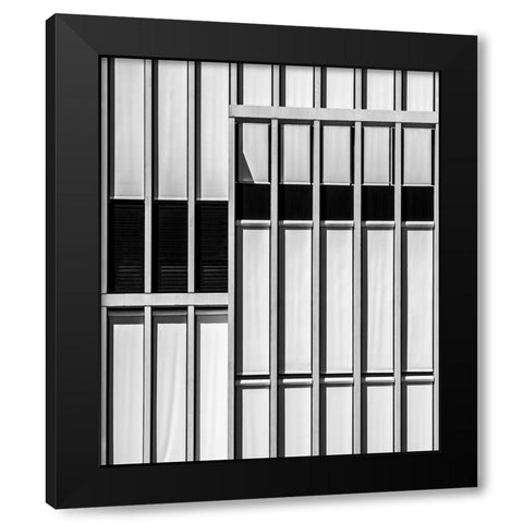 Abacus Wall Black Modern Wood Framed Art Print with Double Matting by Claes, Gilbert