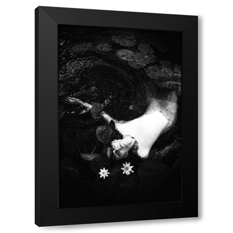 Ophelia Black Modern Wood Framed Art Print by Bolgov, Ruslan